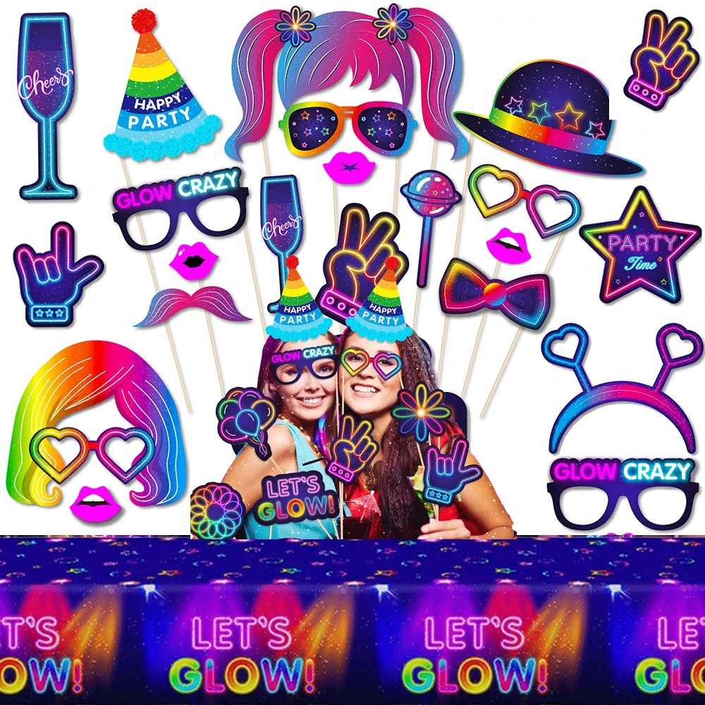 Let'S Party Event Supply - Niech świecą zdjęcie z imprezy rekwizyty