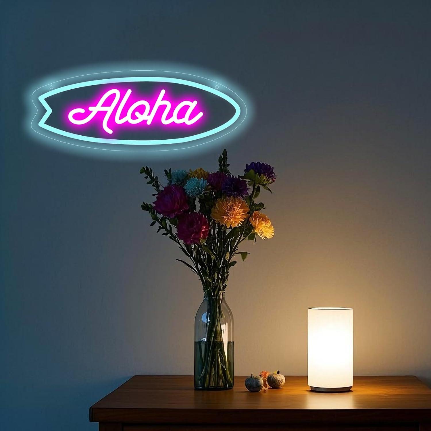 Neonowa tablica „Aloha Surfboa – Neon Sign Party recenzja i cena