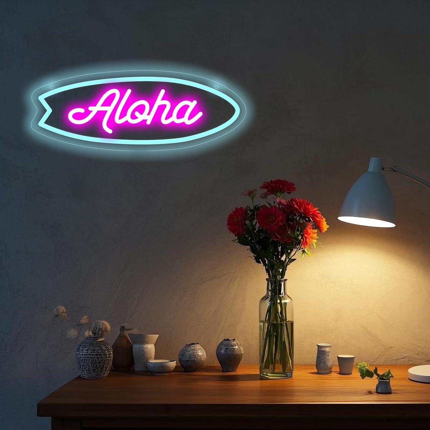 Neonowa tablica „Aloha Surfboa – Neon Sign Party recenzja i cena