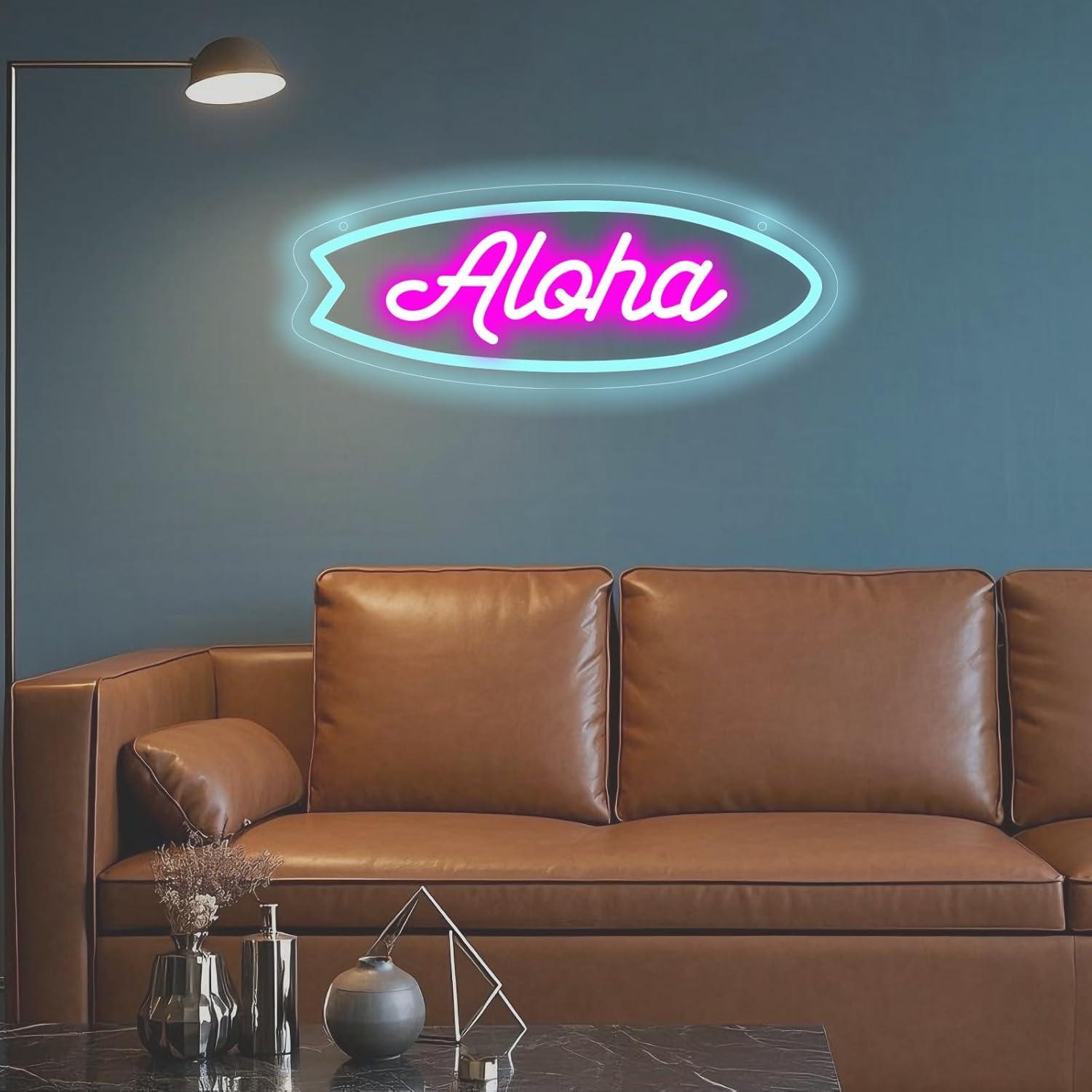 Neonowa tablica „Aloha Surfboa – Neon Sign Party recenzja i cena